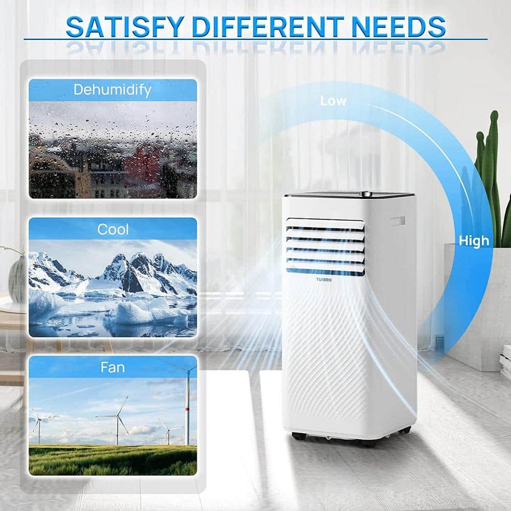 TURBRO TURBRO Portable Air Conditioner, Dehumidifier and Fan, 3-in-1 Floor AC Unit, Remote Included