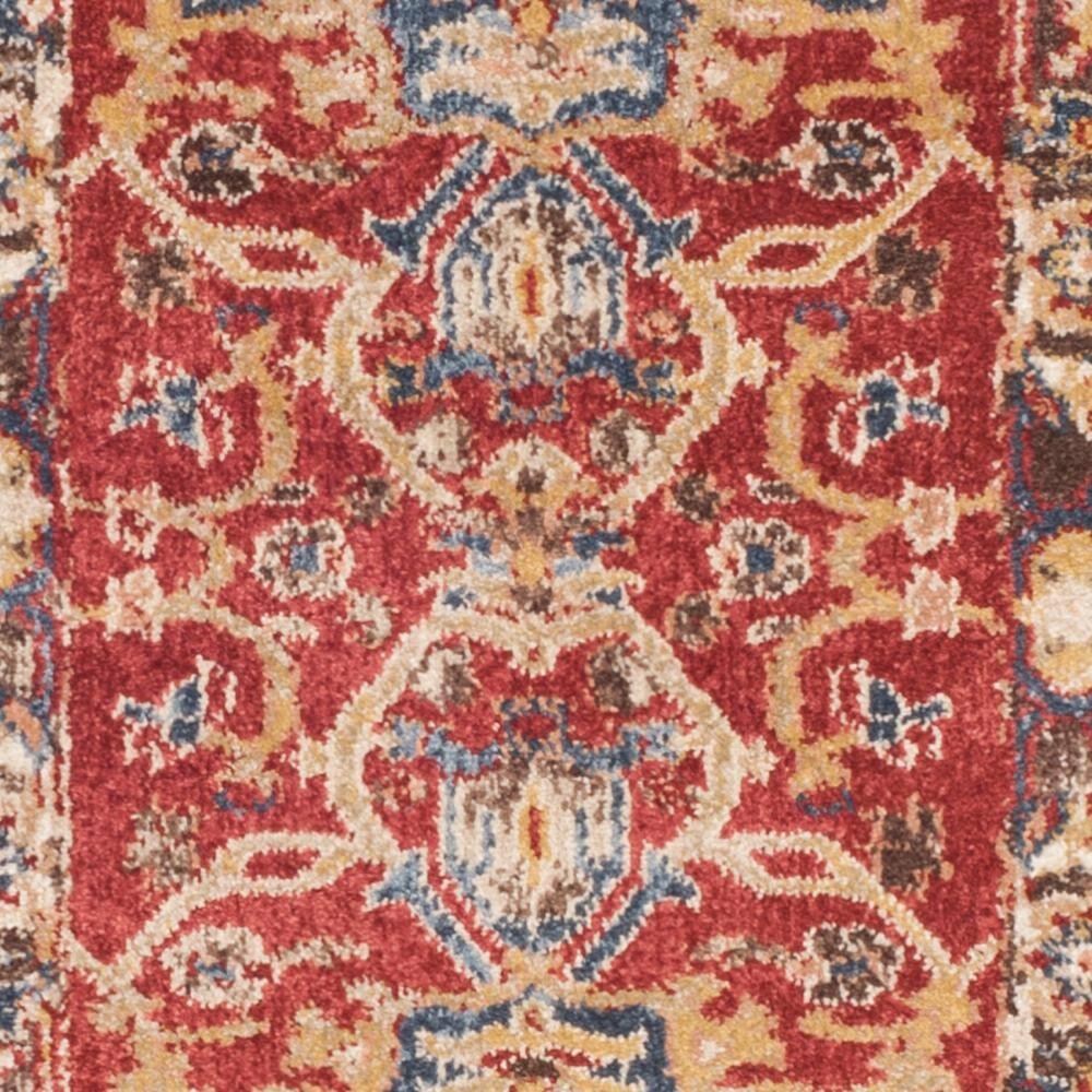 Bijar BIJ605 Power Loomed Indoor Runner Rug - Red/Royal - 2'3"x6' - Safavieh