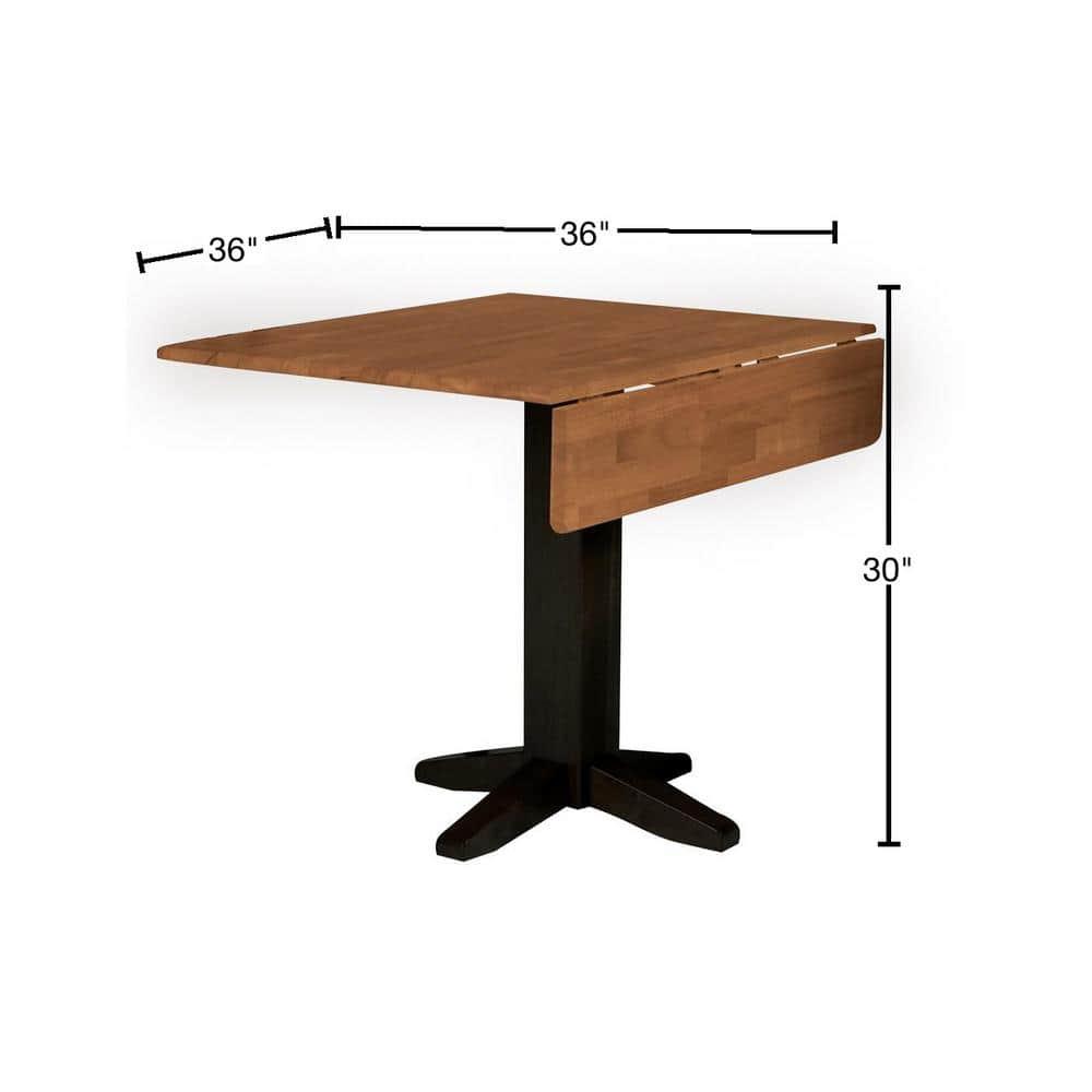 36" Sanders Square Dual Drop Leaf Dining Table - International Concepts