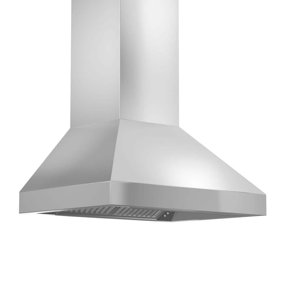 ZLINE ZLINE 36 in. Designer Series Satin Stainless Steel Convertible Vent Wall Mount Range Hood 8KBS-36