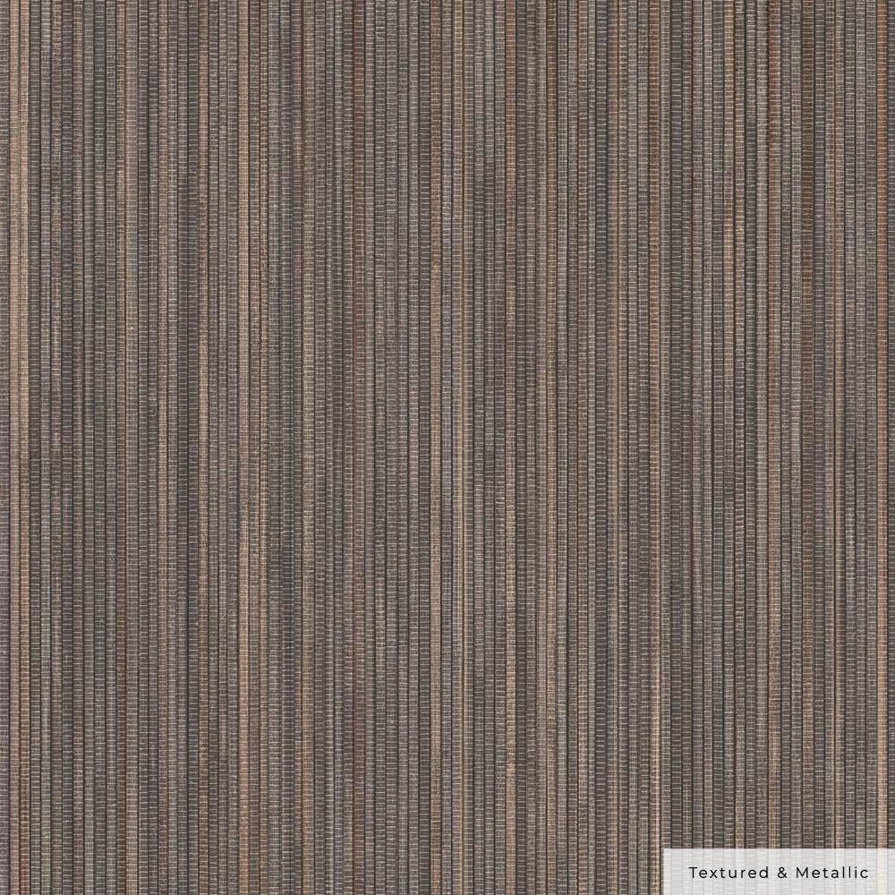 Tempaper & Co. 28 sq ft Faux Grasscloth Removable Peel and Stick Wallpaper Textured Bronze : Vinyl, Self-Adhesive, Thin Stripe Pattern