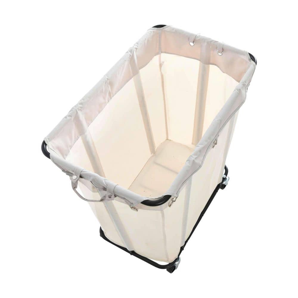 Household Essentials Rolling Laundry Hamper with Handles
