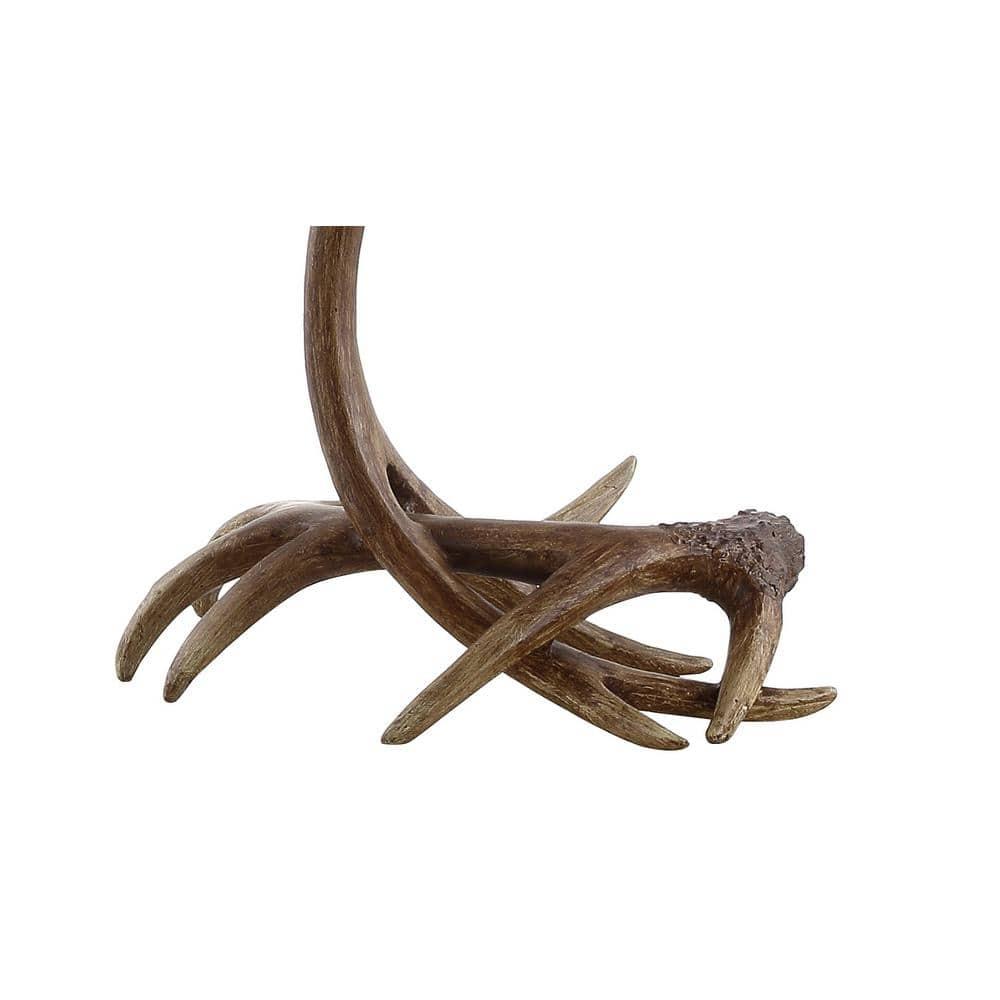 JONATHAN Y JYL6305A Antler 27.5" Rustic Resin LED Table Lamp, Traditional for living room, dinning room, bedroom, office Bulb Included, Brown