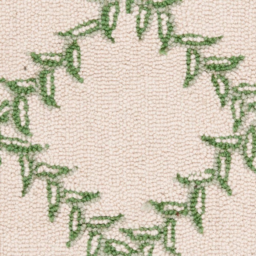 Chelsea HK230 Hand Hooked Accent Rug - Ivory/Light Green - 1'8"x2'6" - Safavieh.