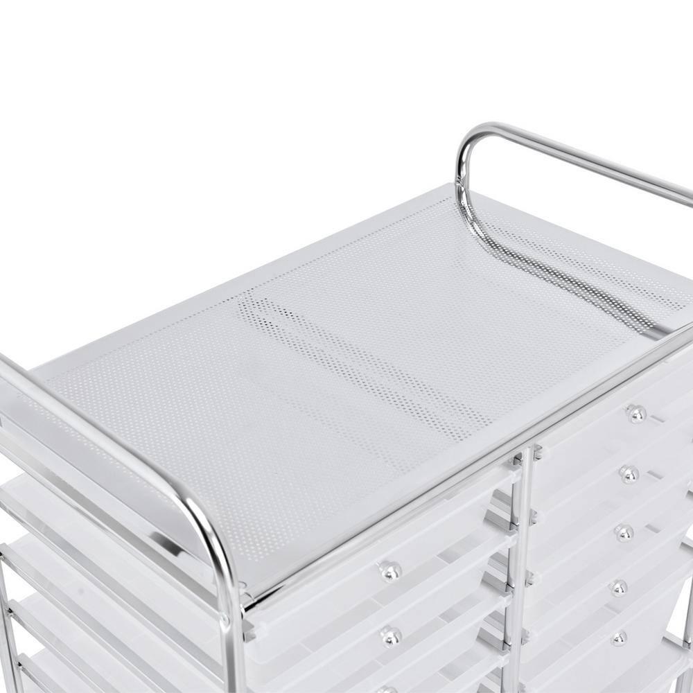 Canddidliike 12 Storage Drawer Organizer Bins Rolling Cart, Craft Storage, Multipurpose Organizer Cart for Home, Office, School