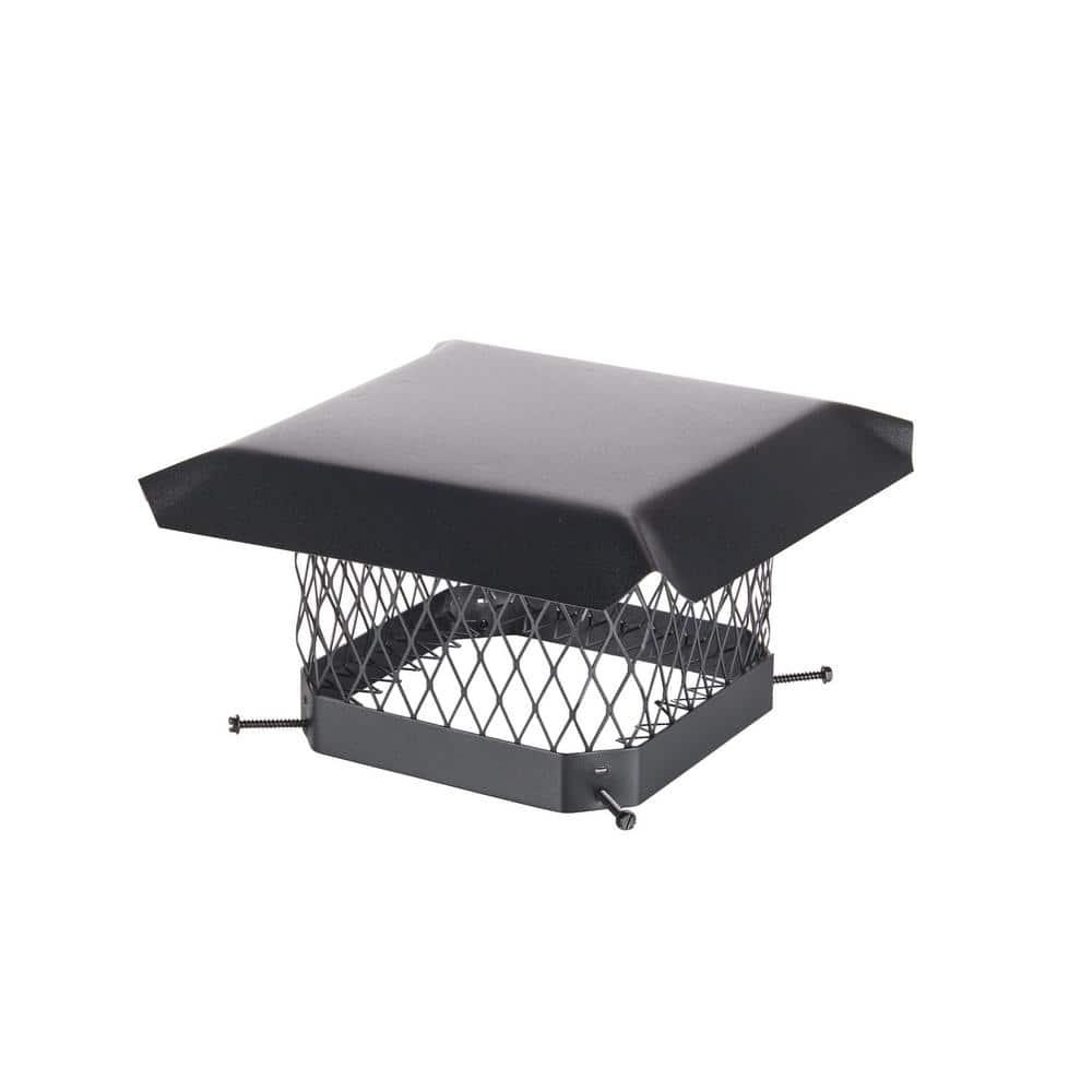 Shelter SC99 Single-Flue Black Galvanized-Steel Chimney Cap (9" x 9")