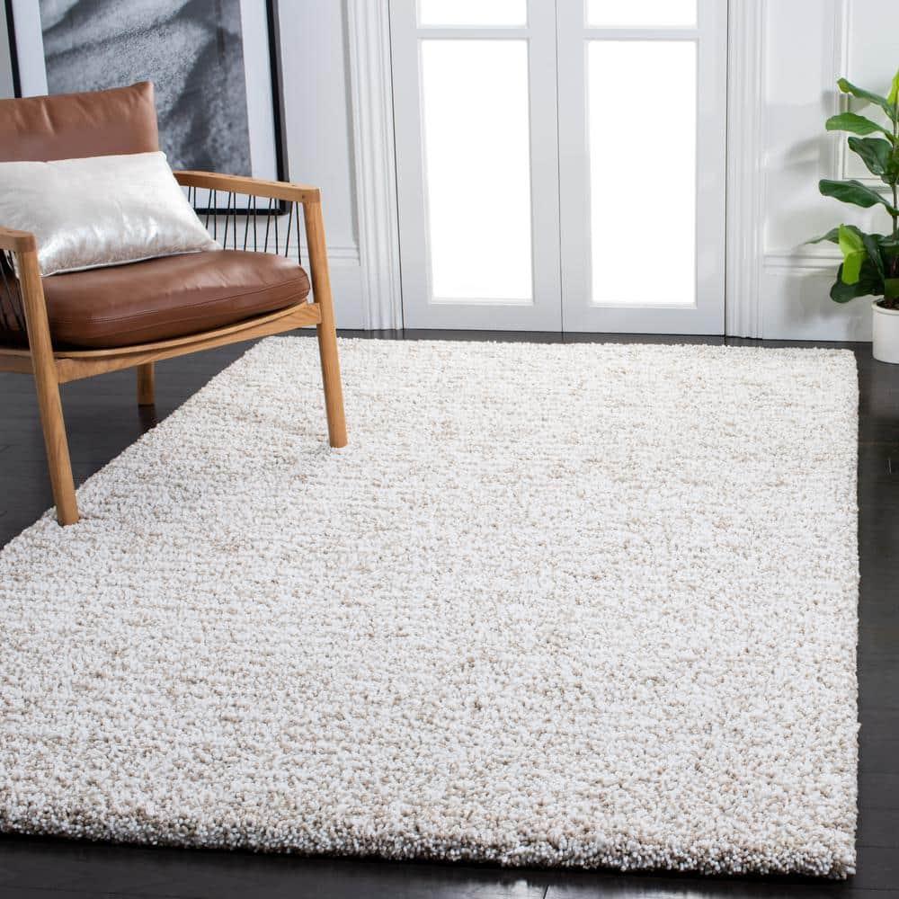 Ultimate Shag SGU211 Hand Tufted Indoor Accent Rug - Sand/Ivory - 3'x5' - Safavieh.