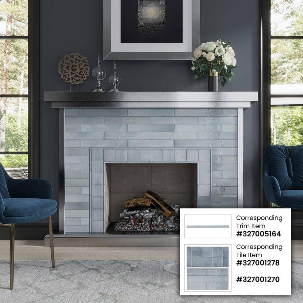 Apollo Tile Silken 7.9'' L x 0.5'' W Ceramic Round Tile Trim (Set of 10)