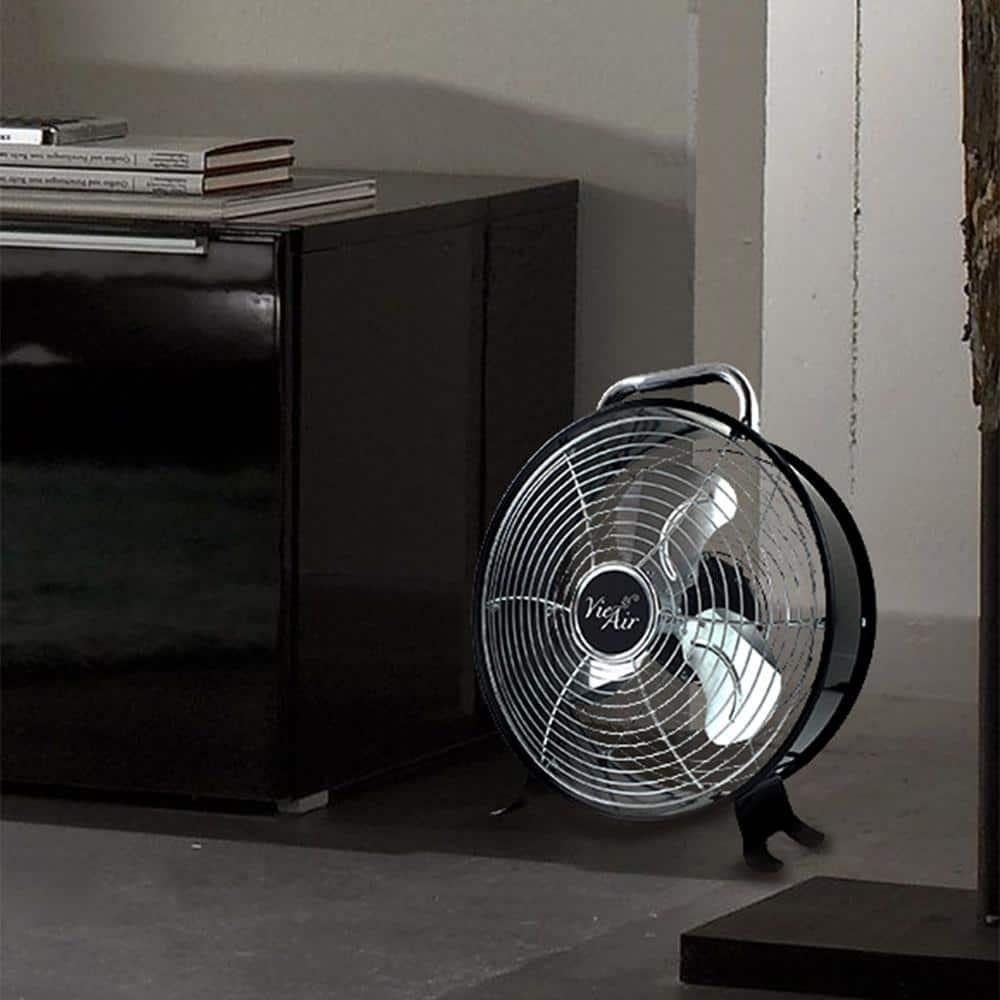 Vie Air 12 Inch High Velocity Dual Speed Retro Metal Drum Fan