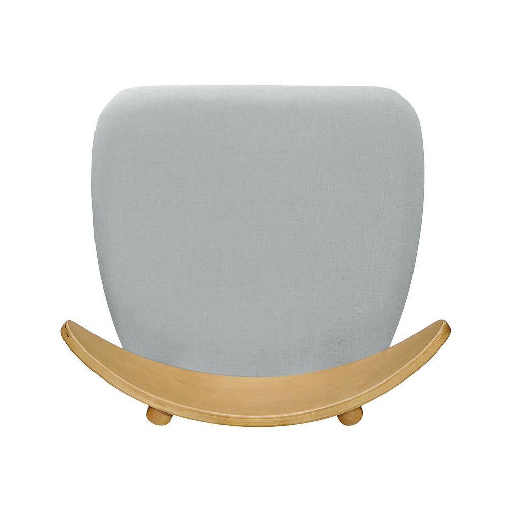 Christopher Knight Home Barron Mid Century Modern Rubberwood Fabric Upholstered Dining Chairs (Set of 2), Beige/Natural Oak