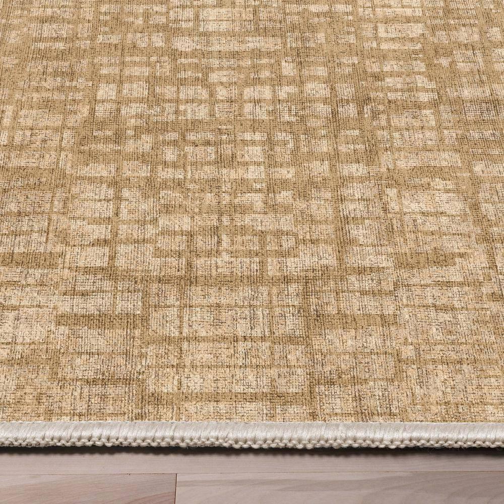 Nuzzo Nightscape Modern Geometric Flat-Weave Beige Area Rug
