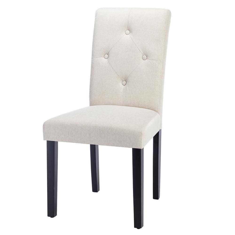 Westice Dining Room Chairs Set of 6 Upholstered PU Leather Kitchen Chairs Dining Room Side Chair with Nailhead Trim and Rubber Wood Legs for Small Space Apartment, Brown