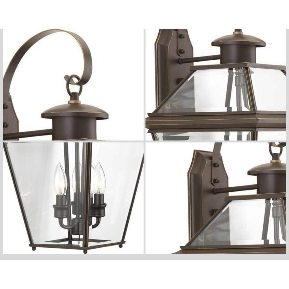 Calais 3 Light Empire Outdoor Wall Light