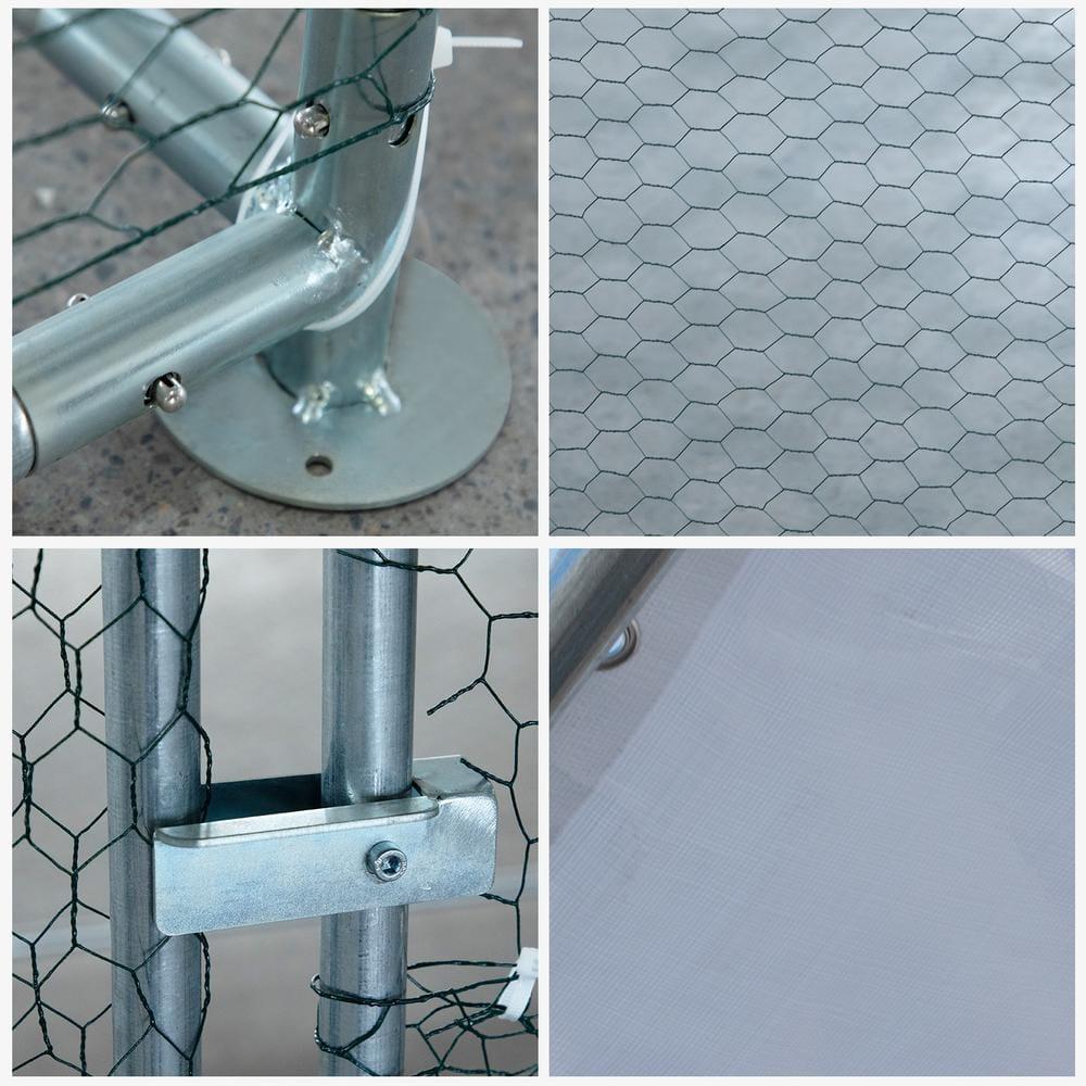 UBesGoo Large Metal Chicken Coops Chicken Cage House Hen House 13 ft x 10 ft