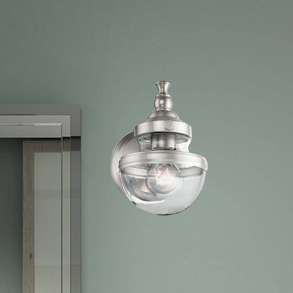 Livex Lighting Oldwick 1 - Light Vanity in  Brushed Nickel