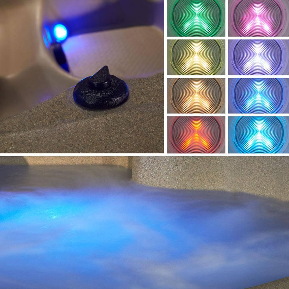 Aqualife® by Strong Spas® Ariana™ 6-Person 30-Jet Lounger Hot Tub Spa with Built-In Ice Bucket, 5 BHP 2-Speed Pump, LED Lighting, 4kW Stainless Steel Heater and Ozonator, Insulated Cover Included & Reviews | Wayfair