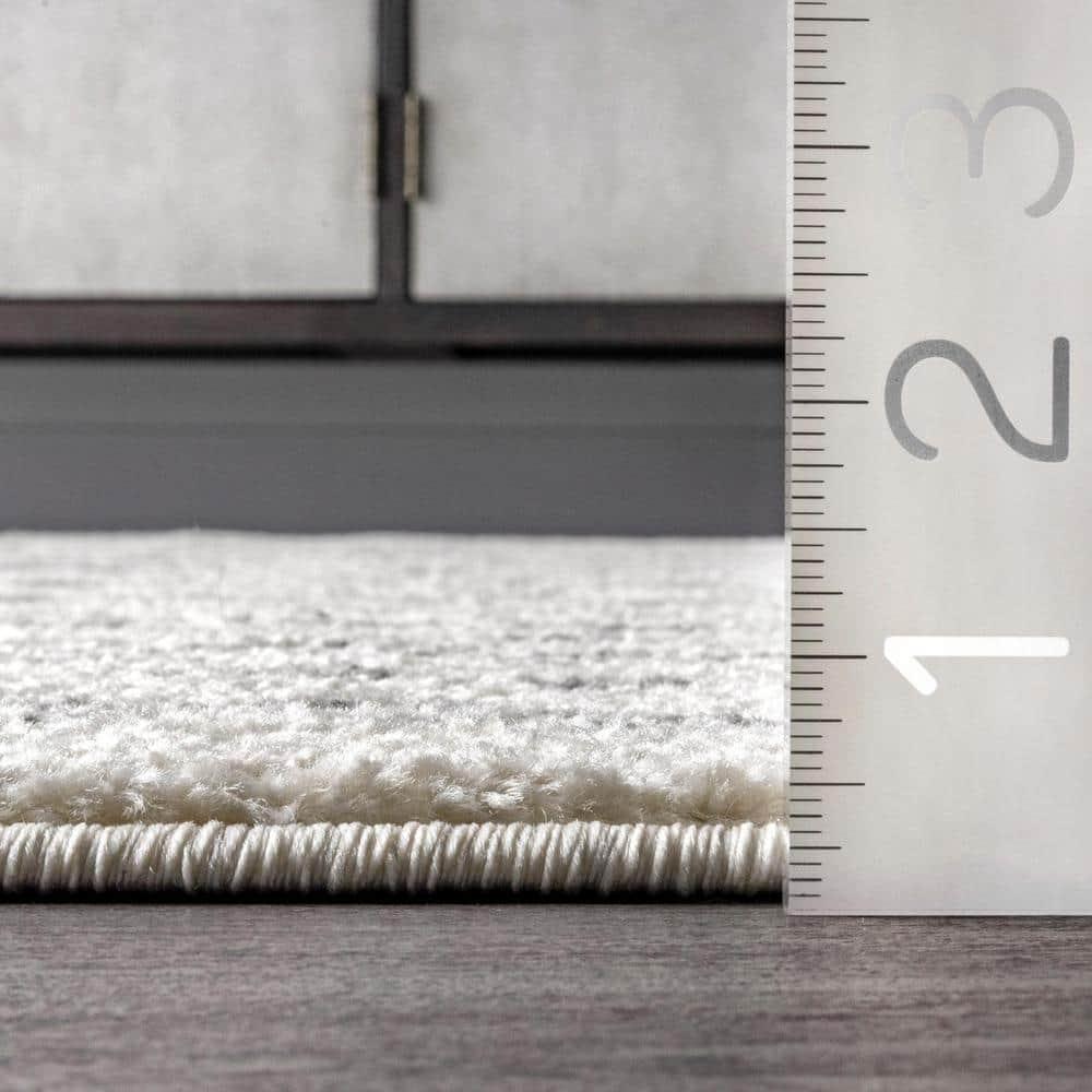 Nuloom Camila Geometric 7x9 Indoor Area Rug for Living Room Bedroom Dining Room Kitchen, Off White/Ivory