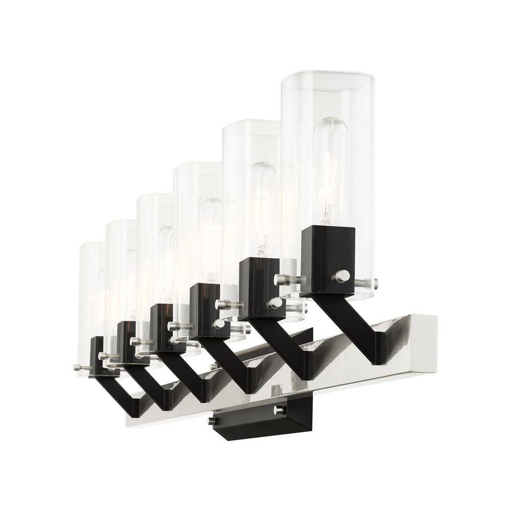 Livex Lighting Beckett 6 - Light Vanity in  Brushed Nickel