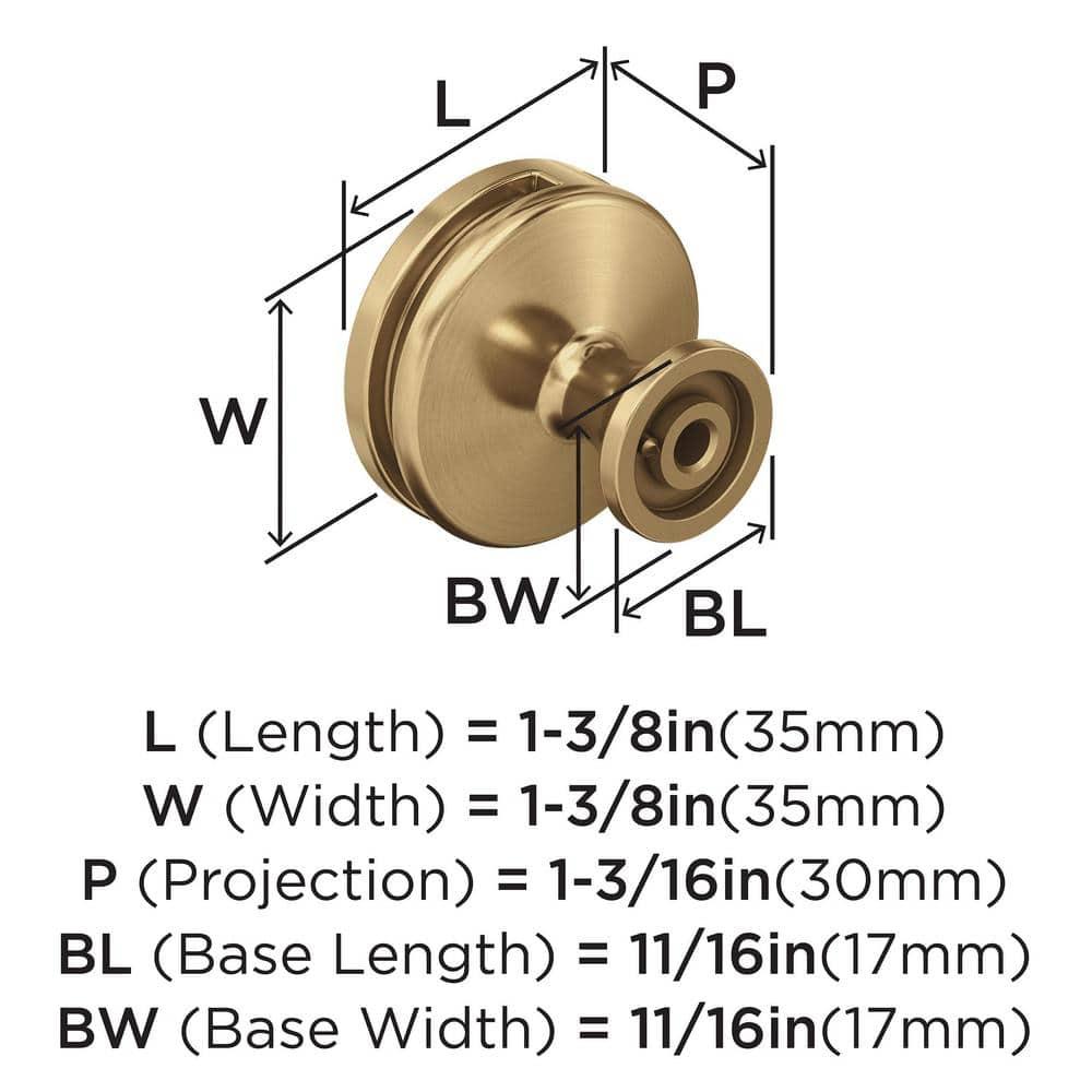 Amerock Oberon 1-3/8 inch (35mm) Diameter Champagne Bronze Cabinet Knob