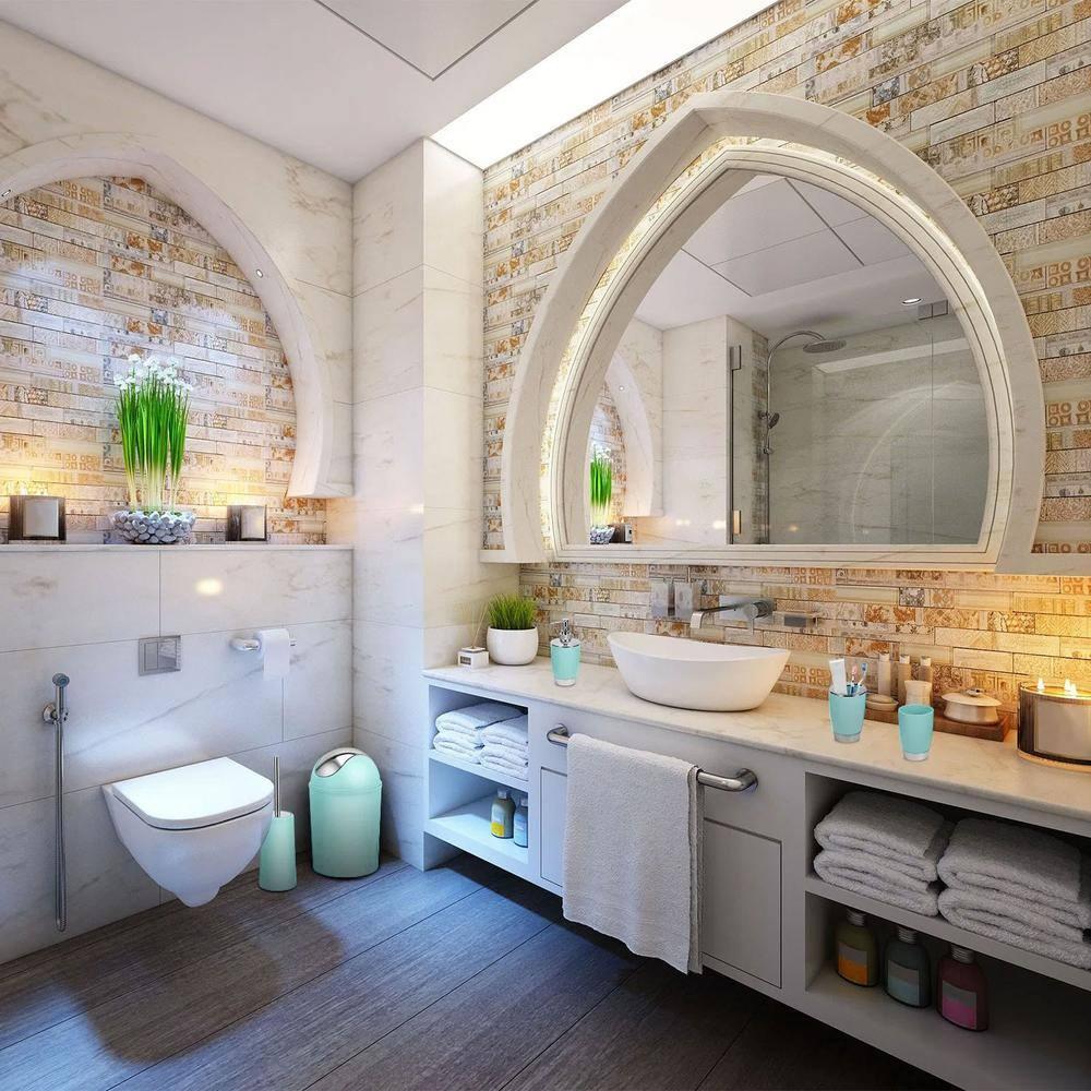 Kocaso 6 Pieces Bathroom Accessories Sets, Bathroom Set Ensemble Bathroom Toothbrush Holder Set