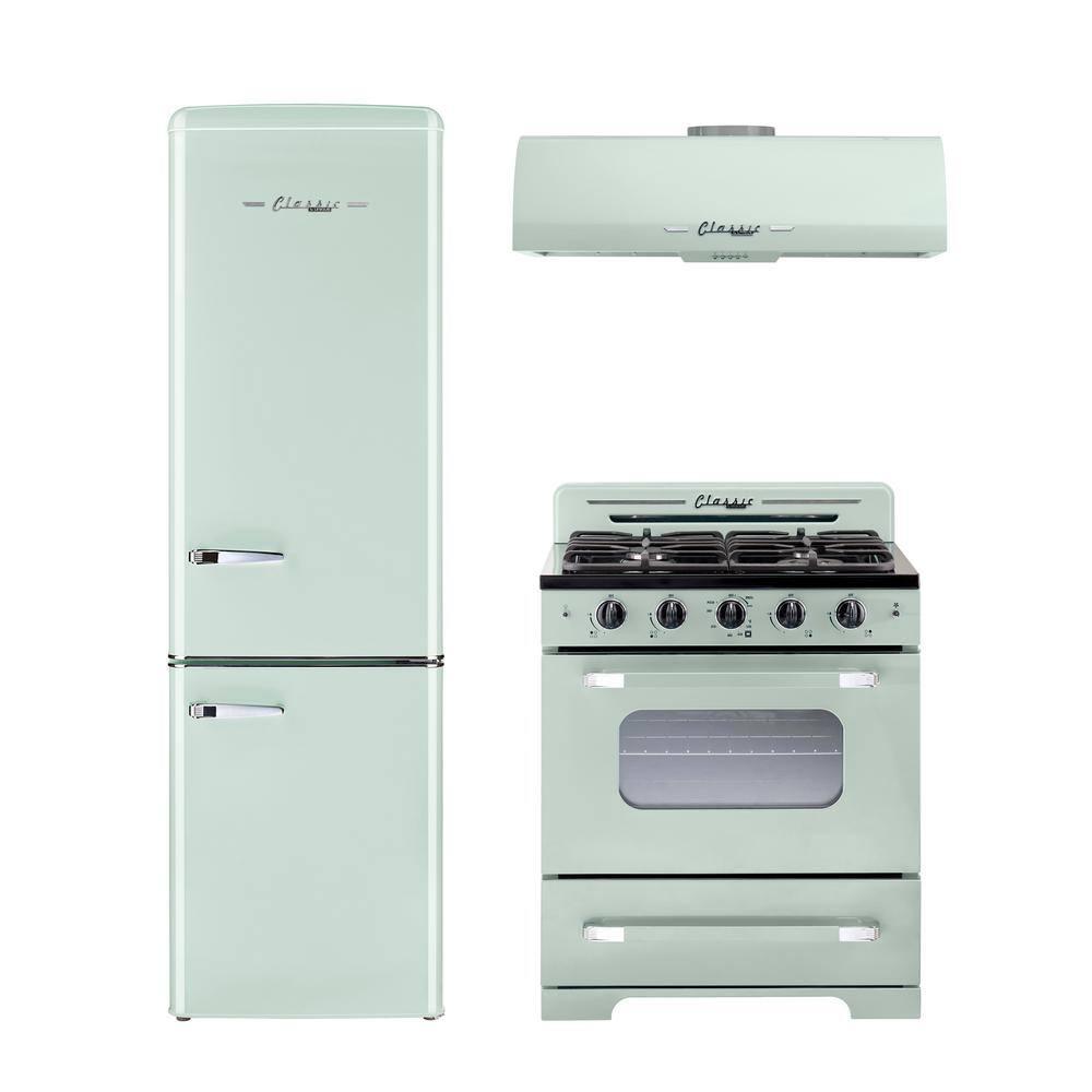 Unique Appliances Classic Retro 30" 4 burner 3.9 cu. ft. Freestanding Gas Range with Convection Oven UGP-30CR LG