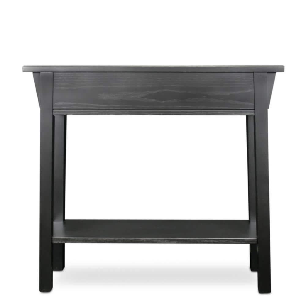 Favorite Finds Mission Hall Stand Slate Finish - Leick Home: Compact Wood Entryway Table with Drawer, CARB Certified