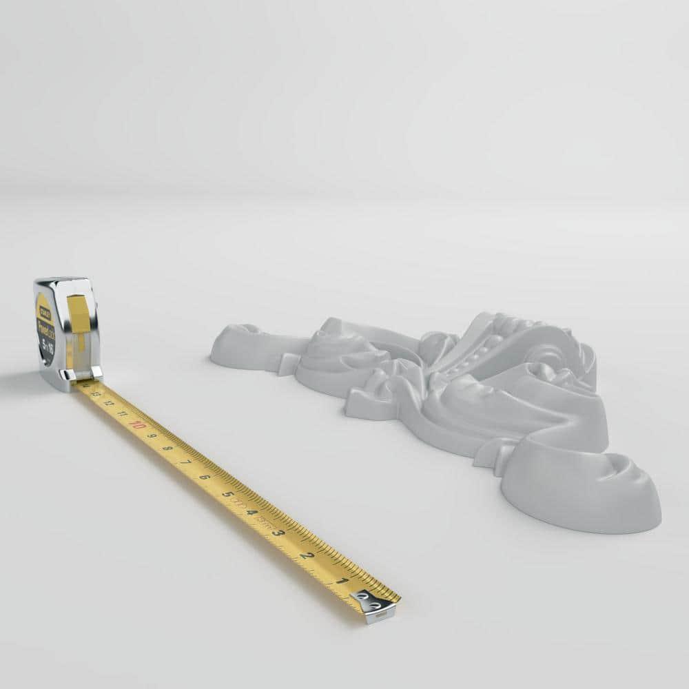 Ekena Millwork Bradford 8.875'' H x 16.625'' W x 2'' D Urethane Onlay Scroll