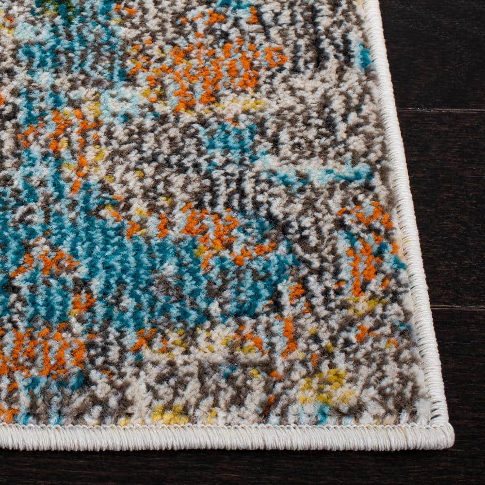 Madison MAD425 Power Loomed Indoor Area Rug - Grey/Gold - 12'x15' - Safavieh
