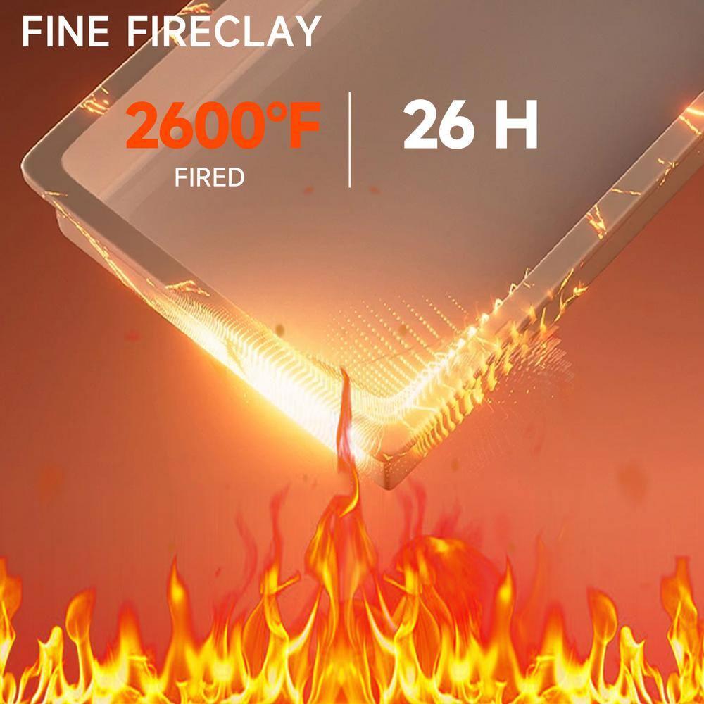 18" L x 18" W Single Bowl Fireclay Kitchen Sinks White with Bottom Grids and Basket Strainer