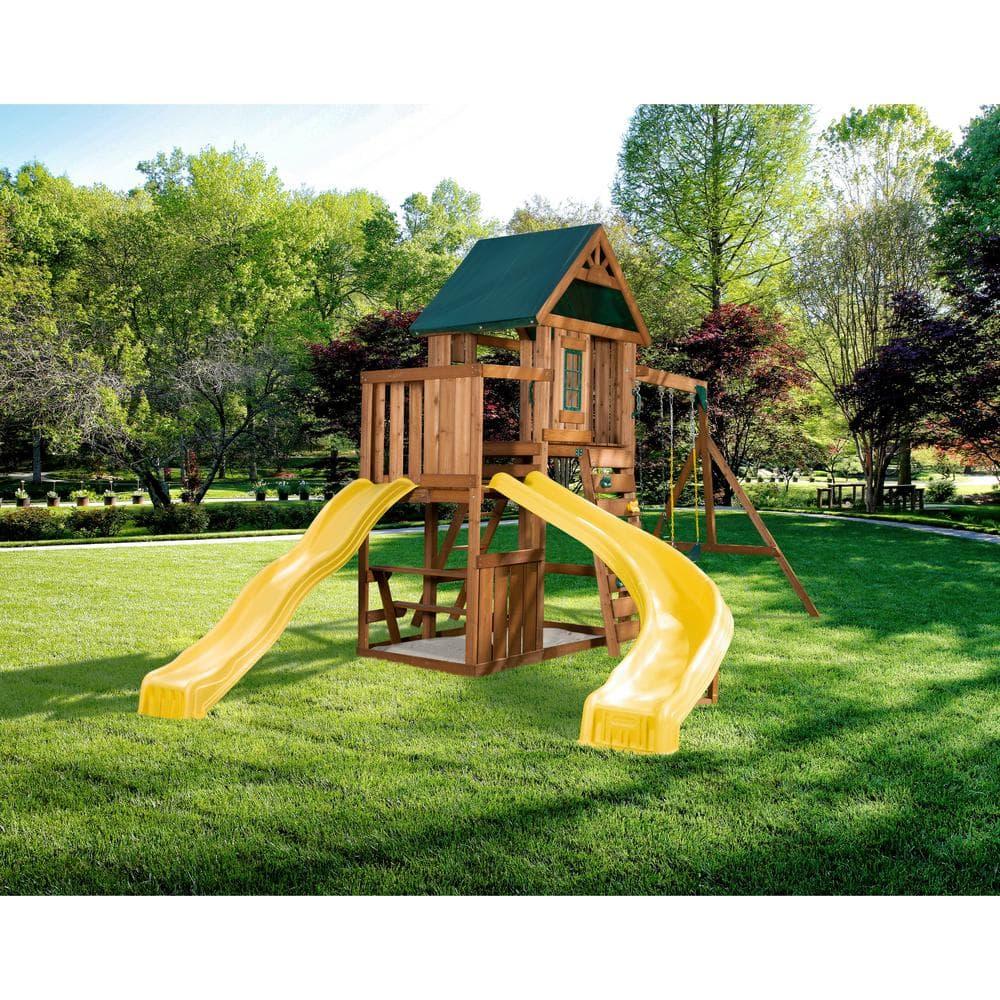 Swing-n-Slide Castlebrook Wooden Play Swing Set