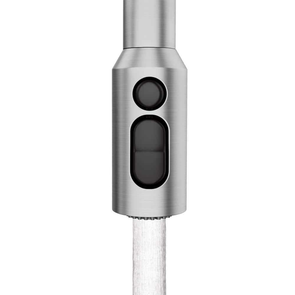 Brushed Nickel Single-Handle Pull-Out Spray Kitchen Faucet
