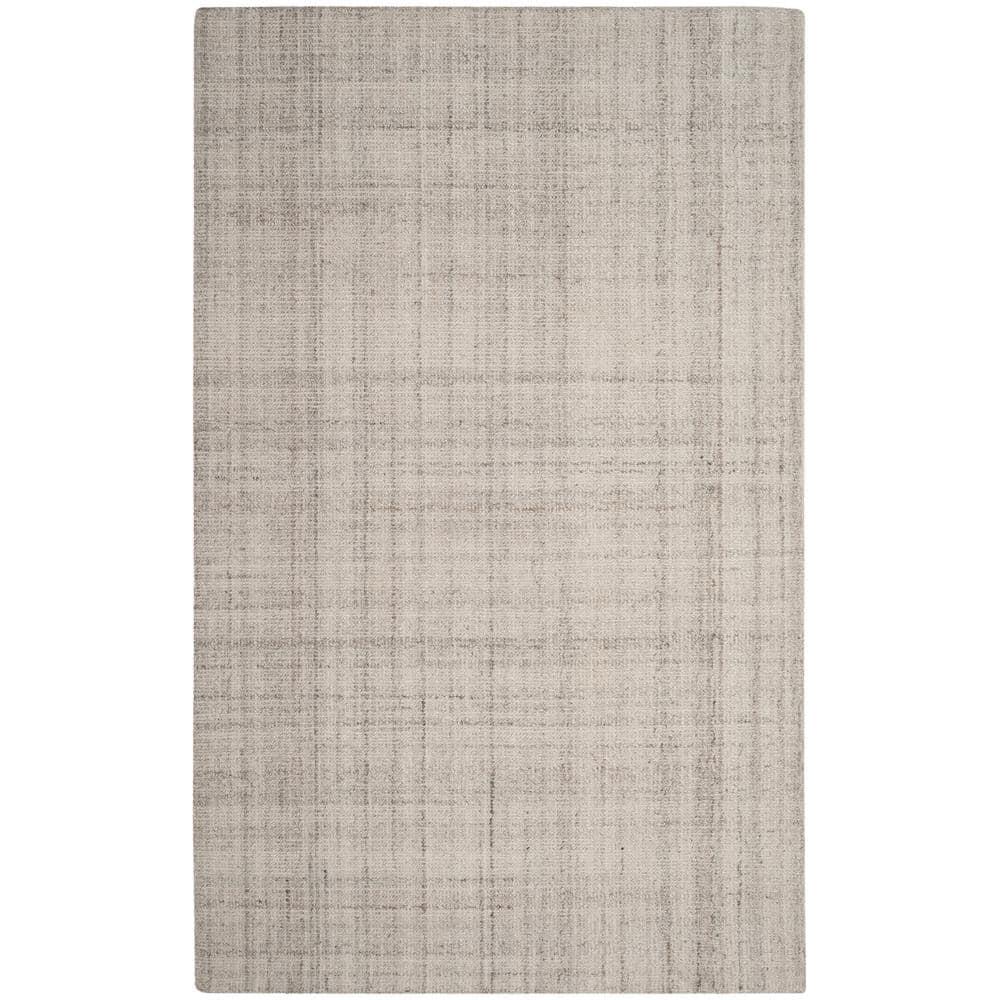 Abstract ABT141 Handmade Indoor Area Rug - Light Grey - 5'x8' - Safavieh