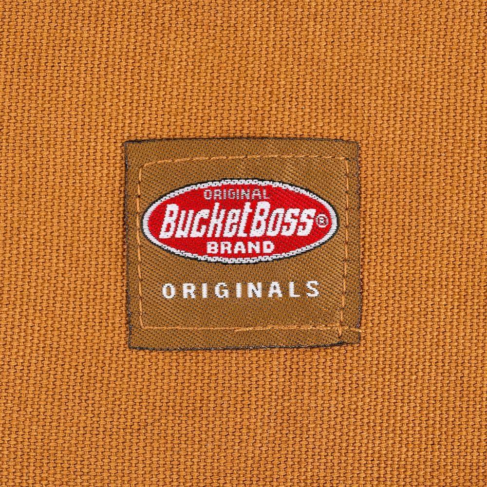 Bucket Boss mens Tool,adjustable,work Tool Bag, Brown, 16 pockets US