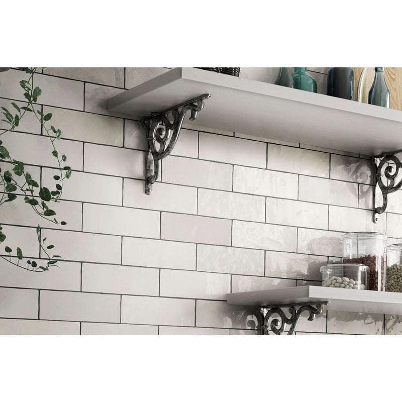 Cloe Subway Glossy White 2.5 in. x 8 in. Handmade-Look Ceramic Wall Tile (10.64 sq. ft./Case)