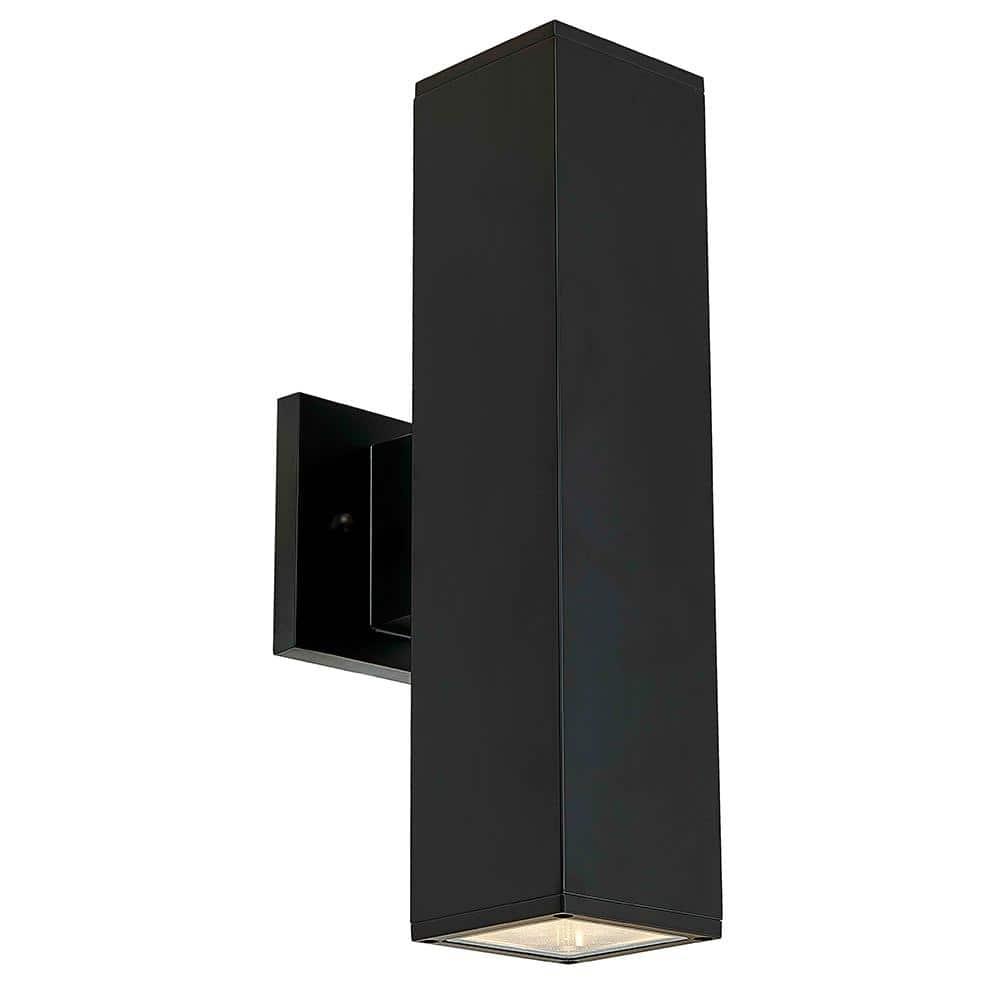 Black Acrylic Cylinder Dimmable LED Wall Sconce