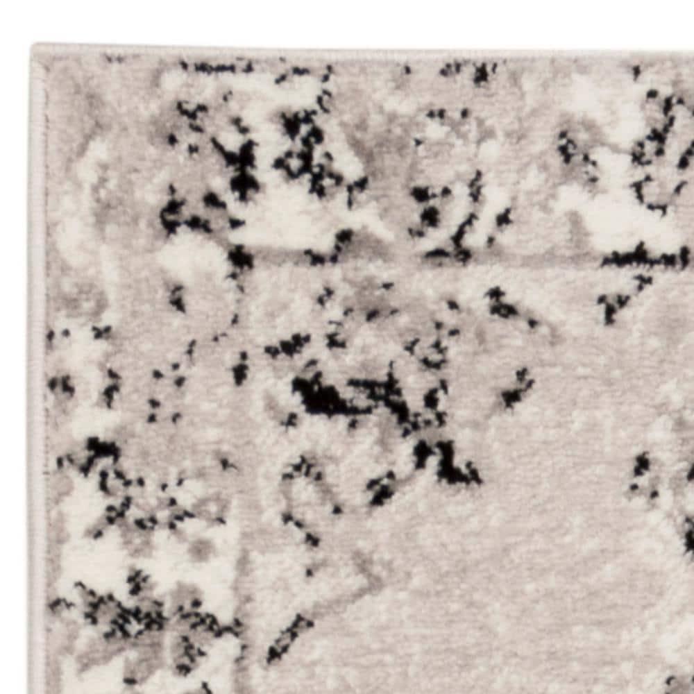 SAFAVIEH Skyler Nikeisha Floral Runner Rug, Grey/Ivory, 2' x 12'