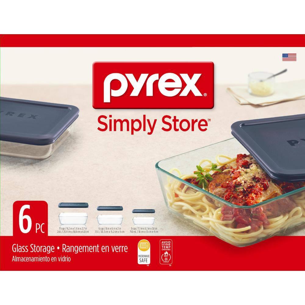 Pyrex ® 6-Piece Rectangular Storage Set