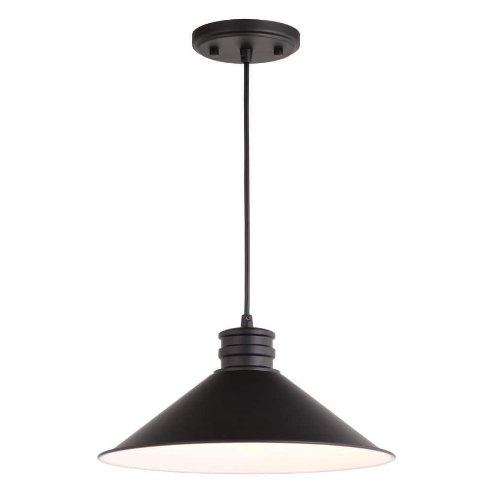 VAXCEL Akron 1L Bronze Metal Industrial MCM Cone Pendant Hanging Ceiling Light