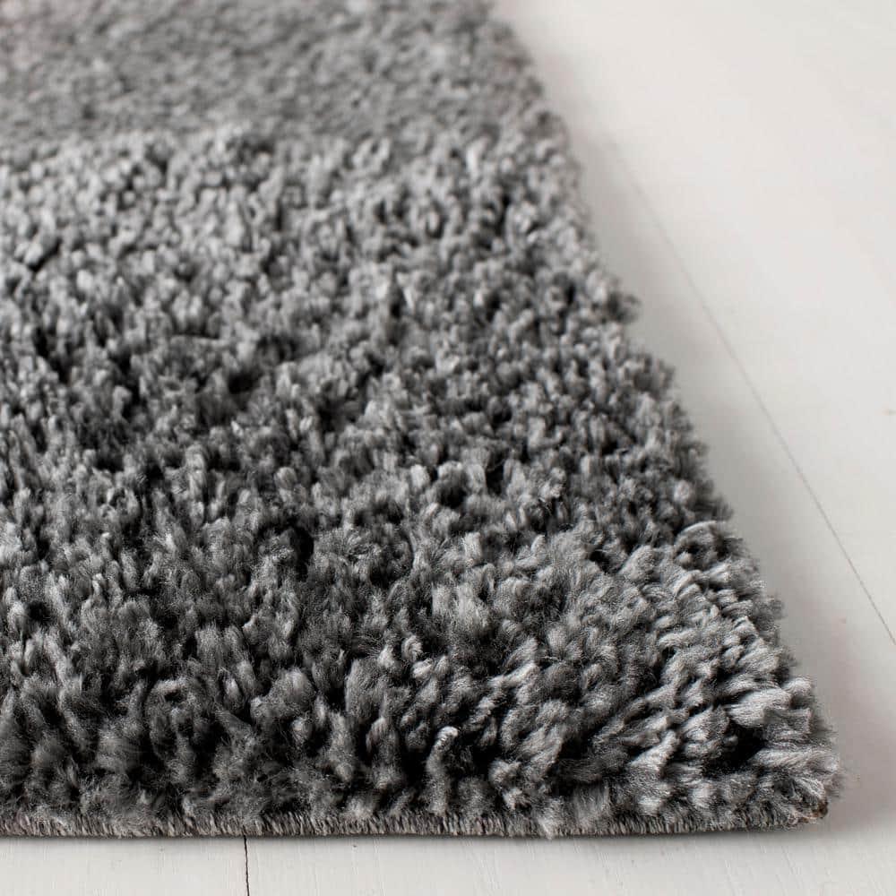 August Shag 900 AUG900 Power Loomed Indoor Area Rug - Grey - 4'x6' - Safavieh