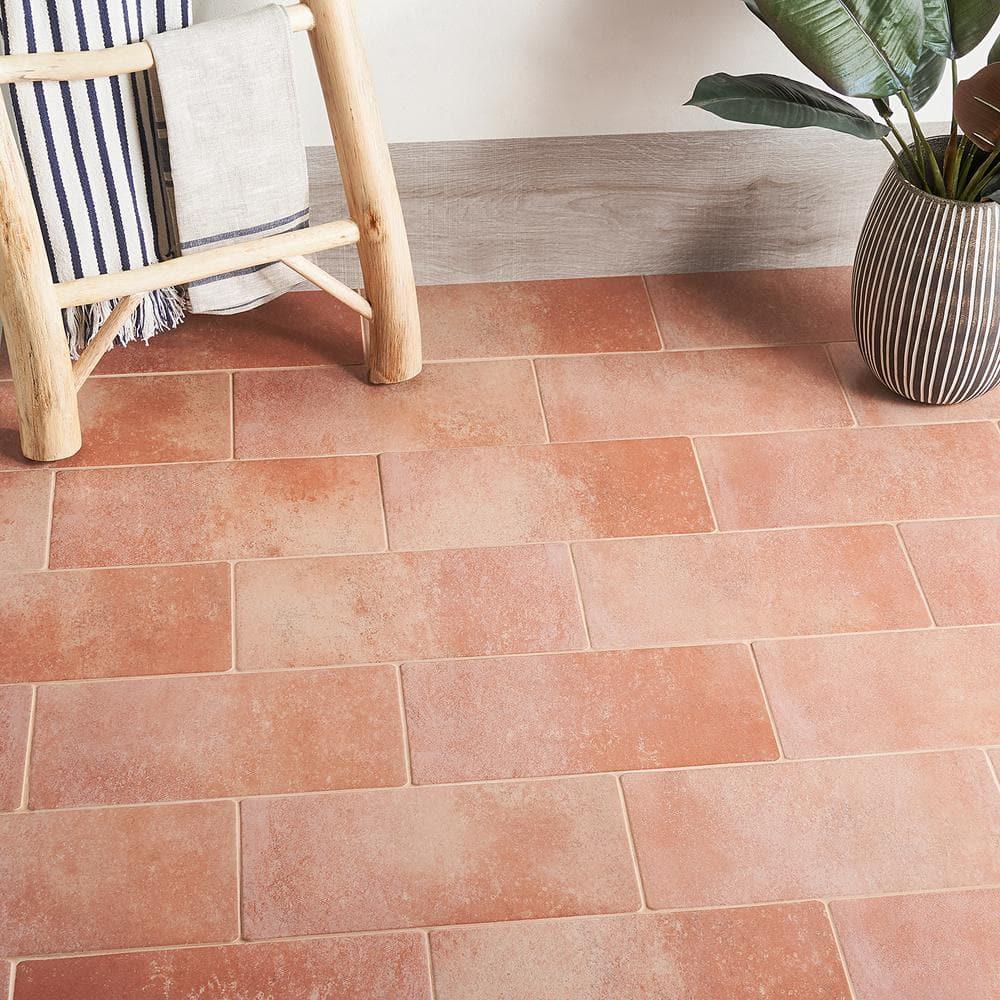Kaleo 7.08 in. x 14.17 in. Matte Porcelain Terracotta Look Floor and Wall Tile(10.76 Sq. Ft. / Case)