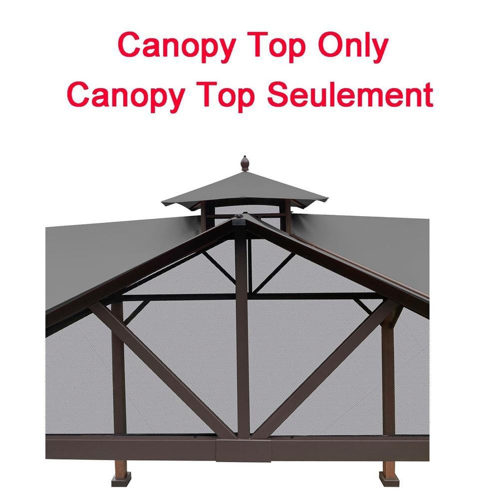 APEX GARDEN Replacement Canopy Top for The Style Selections Gazebo Model #TPGAZ2307