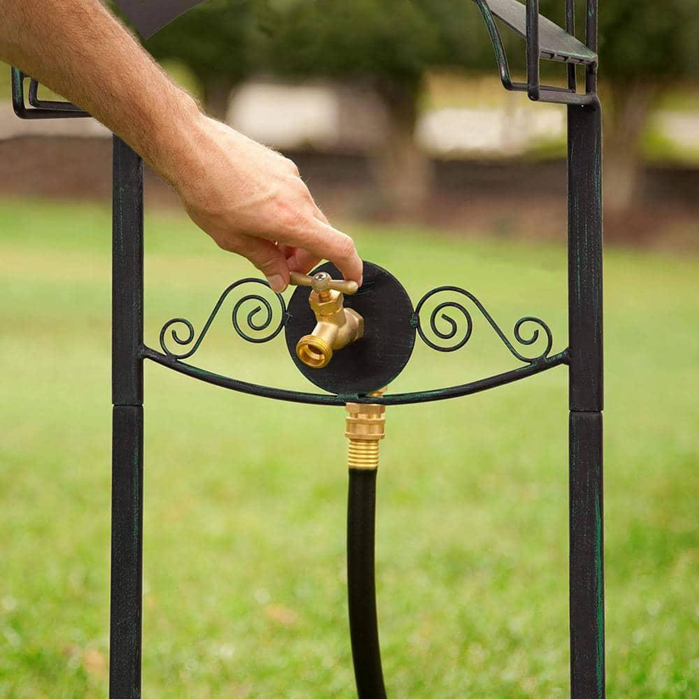 Liberty Garden 642-KD Outdoor Dragonfly Decorative Hose Holder Stand, Black
