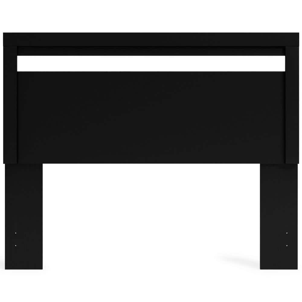 Queen Finch Panel Headboard Black - Signature Design by Ashley: Contemporary Matte Finish, 50.94" Height