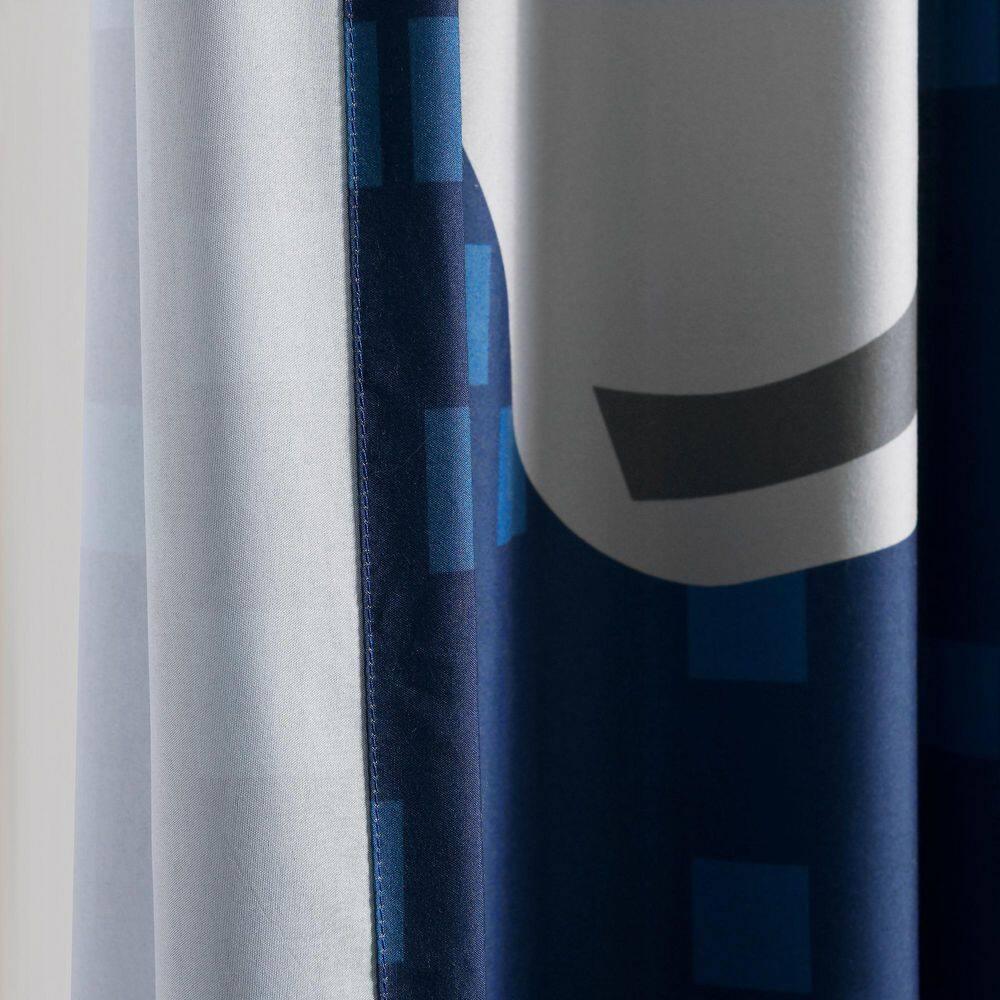 Lush Decor Video Games Window Curtain Panels Navy/Multi 52X84 Set (Set of 2)