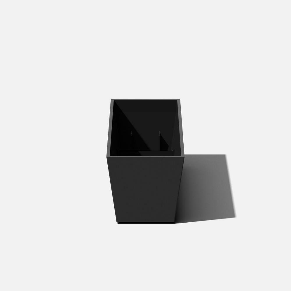 9 in. x 25 in. Black Plastic Window Box
