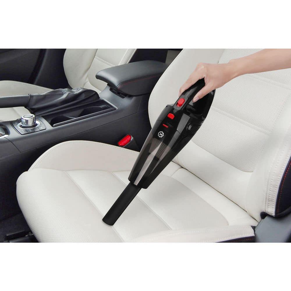 KOBOT Portable Handheld Car Vacuum Cleaner, HEPA Filter, 4pc Accessory Pack, Rechargeable Battery