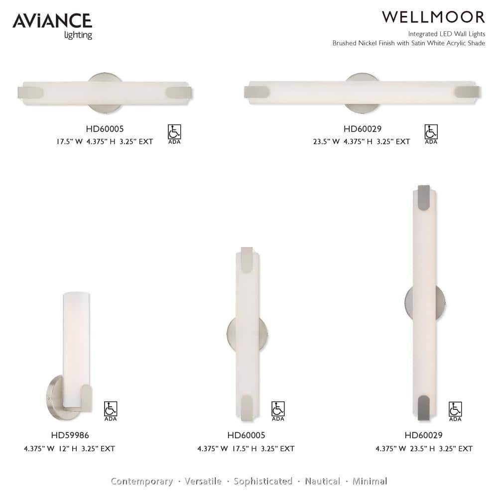 Livex Lighting Lund - Light Sconce ,  Brushed Nickel