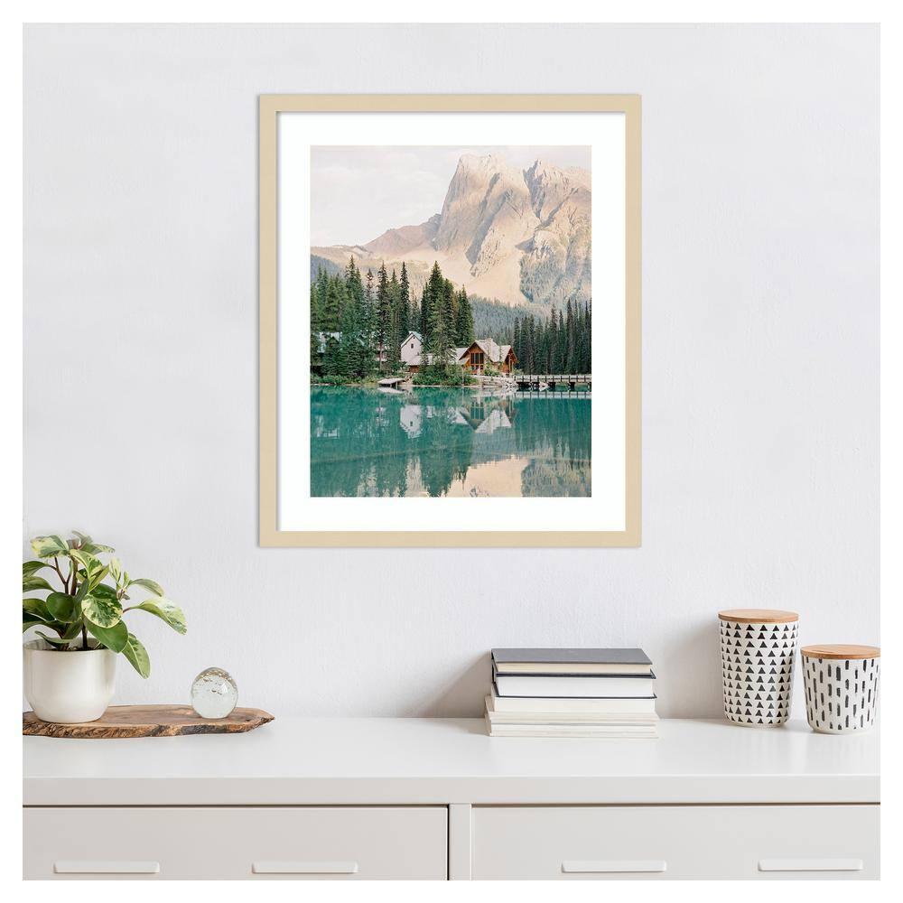Amanti Art 21"x25" Lodge Reflection by Justine Milton Wood Framed Wall Art Print