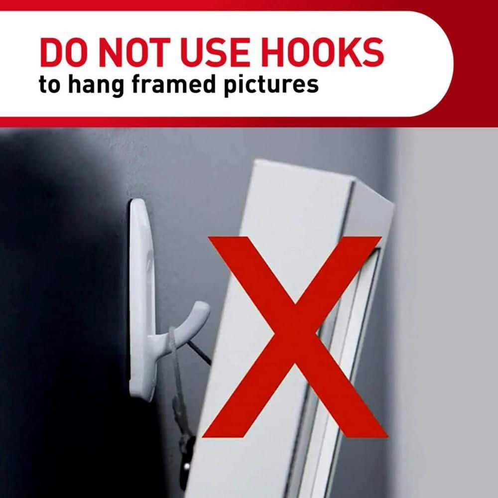 Command Large Utility Hook, White, Damage Free Decorating, 1 Hook and 2 Command Strips