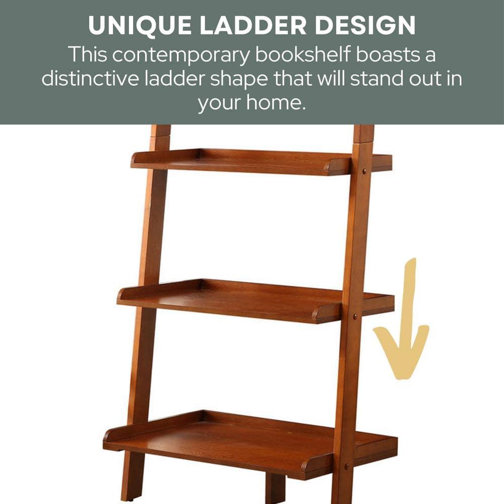 Convenience Concepts American Heritage Bookshelf Ladder, Cherry